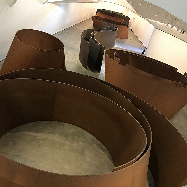 Richard Serra sculpture at the Guggenheim | Lynette Ubel